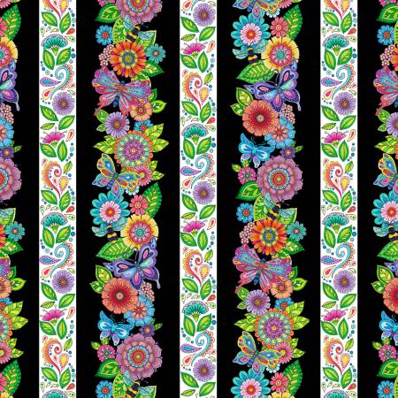 Multi Rainbow Flight Repeating Stripe