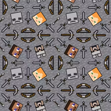 Minecraft Pixel Toile