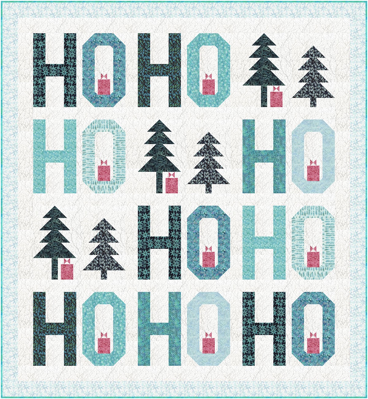 Multi Jollity Digital Quilt Top (54 x 64)