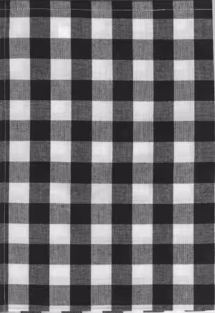 Buffalo Check Tea Towel Black and White