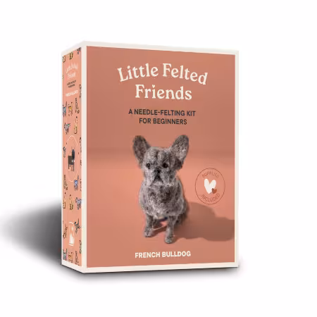 Needle Felting Kit French Bulldog