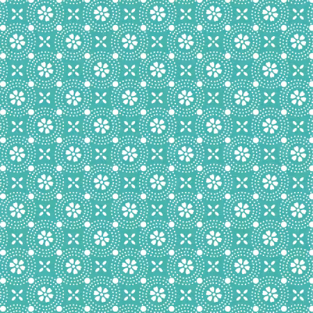 Teal Dotted Circles