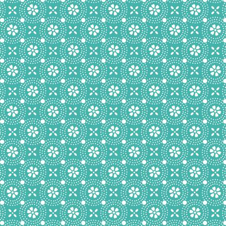 Teal Dotted Circles