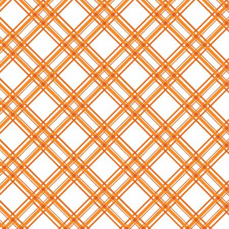 Orange Diagonal Plaid