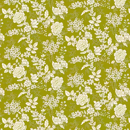 Olive Green Floral
