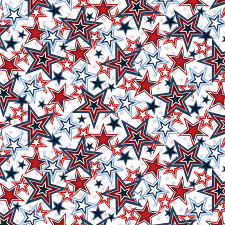 White Stars Minky