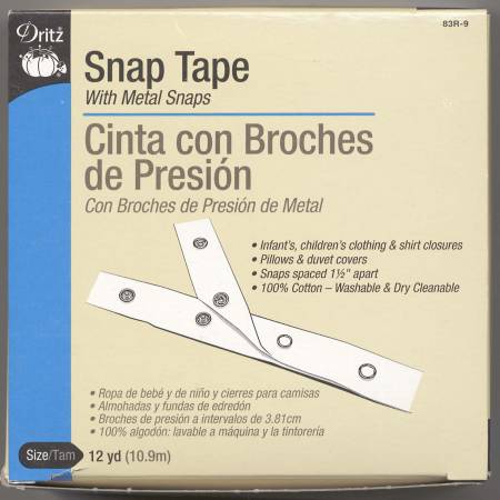 Snap Tape Fastener Size 4/0 12yds