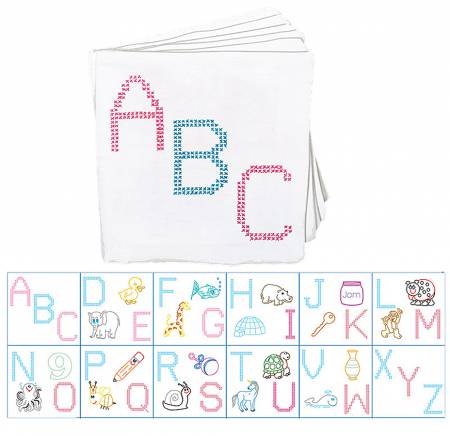 Cloth Nursery Books 12pgs 8in x 8in ABC