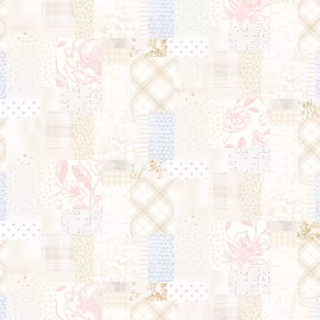 Cream PatchWork 16in repeat