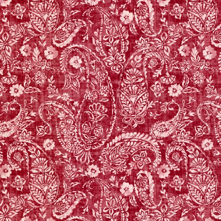 Ruby Paisley 7in repeat