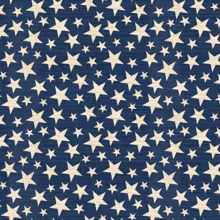 Blue Small Stars 3in repeat