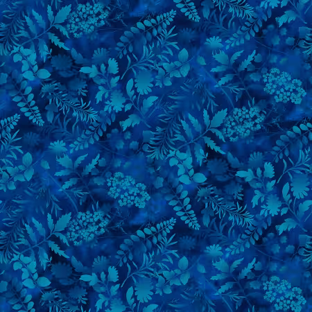Indigo Forest Ferns 8in repeat