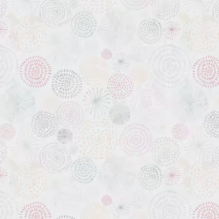 Pearl Circle Doodles 6in repeat