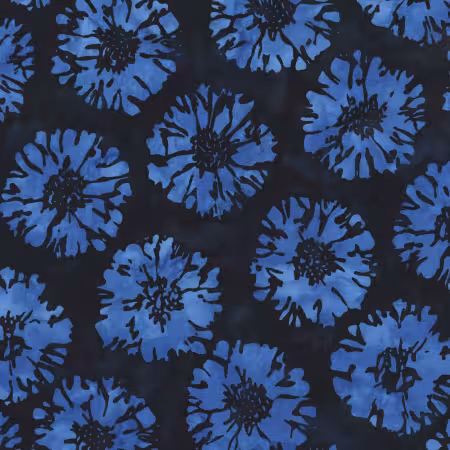 Indigo Sunflower Batik