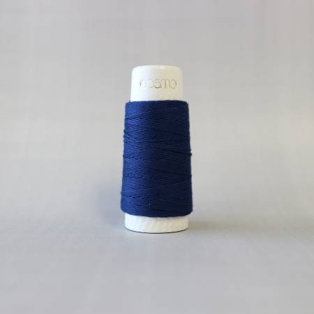 Cosmo Hidamari Sashiko Solid Thread 30 Meters Indigo Blue