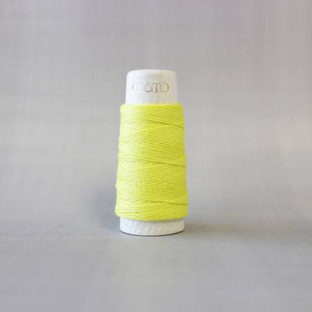 Cosmo Hidamari Sashiko Solid Thread 30 Meters Lemon