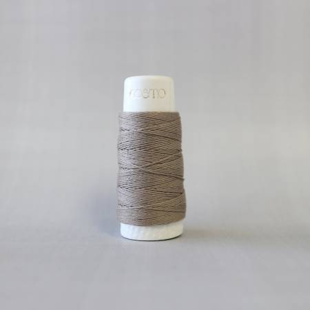 Cosmo Hidamari Sashiko Solid Thread 30 Meters Pale Taupe