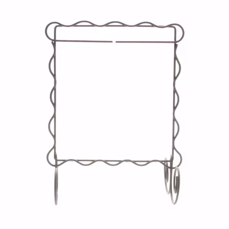 6in x 6in Scalloped Single Stand Silver