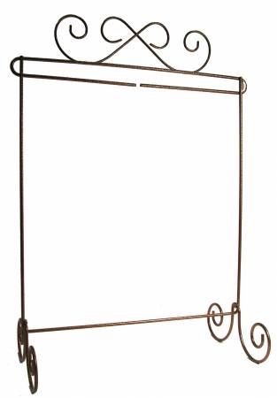 12in x 14in Scroll Single Stand Copper