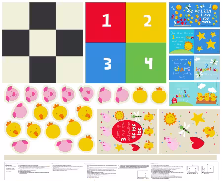 Multi Tic Tac Toe Game Panel 1, 2, 3, 4 I Love You More 36in