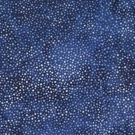 Deep Blue Dots Batik