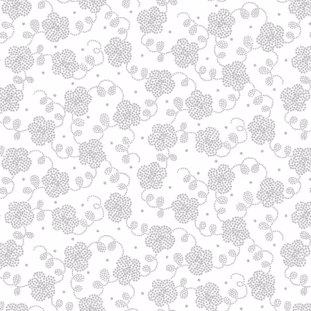 White on White Dotted Flower