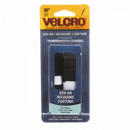 VELCRO® Brand Fastener Regular Duty Strip Black 3/4in x 30in