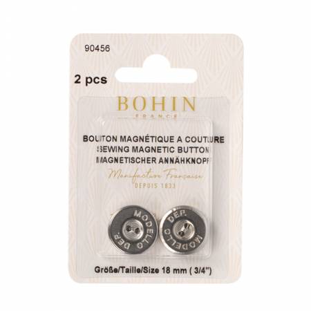 Buttons Magnetic Sew on 3/4in 2ct