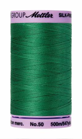 Silk-Finish 50wt Solid Cotton Thread 547yd/500M Kelley