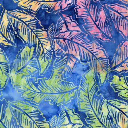 Ocean/Multi Banana Leaf Batik