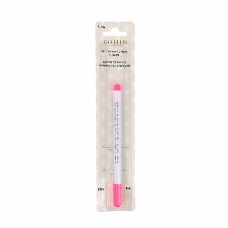 Water Erase Fabric Marking Pen Pink