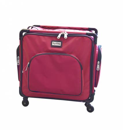 Tutto Serger Machine Case On Wheels 17in Red