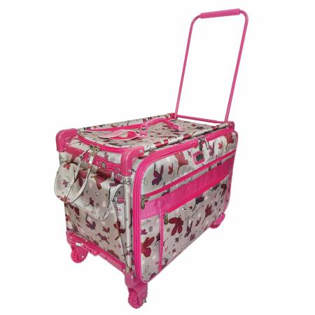 Tutto 2XL Sewing Machine Bag On Wheels - Cherry Red