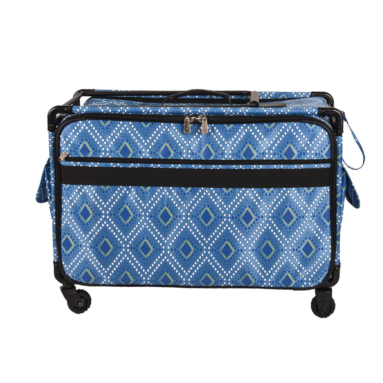 Tutto Sewing Machine Case On Wheels Extra Large 24in Blue Diamond