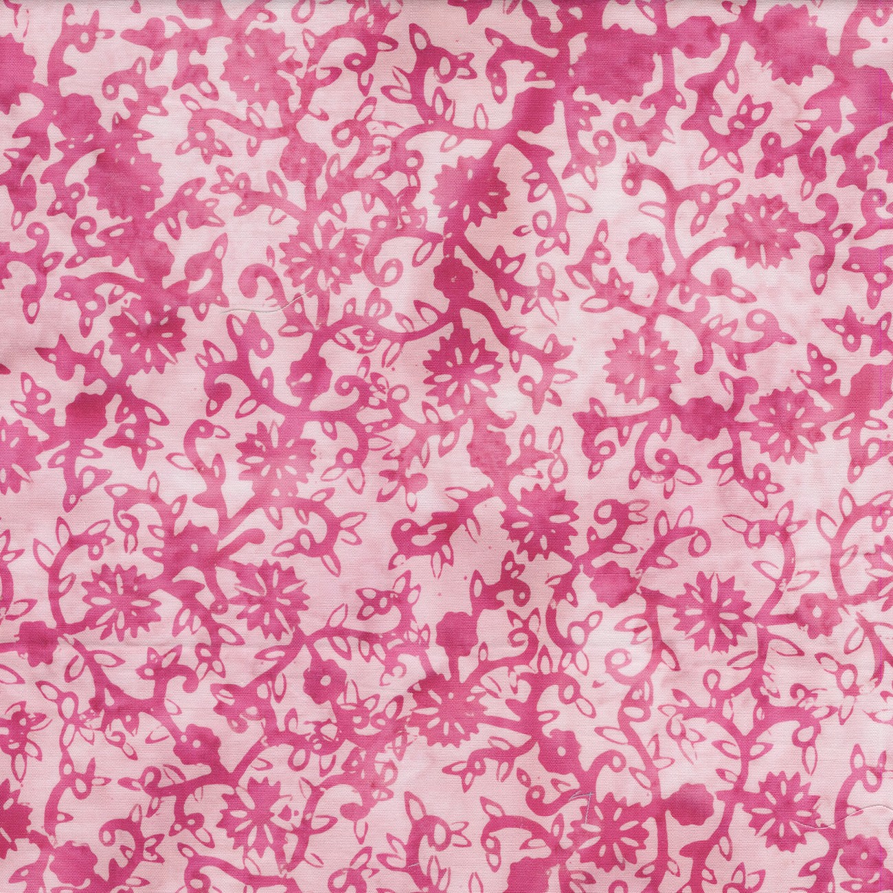 Scrolling Vines Red Shell Batik