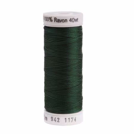 Rayon Thread 2-ply 40wt 268d 250yds Dark Pine Green