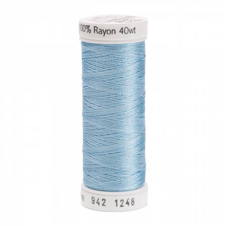 Rayon Thread 2-ply 40wt 268d 250yds Medium Pastel Blue