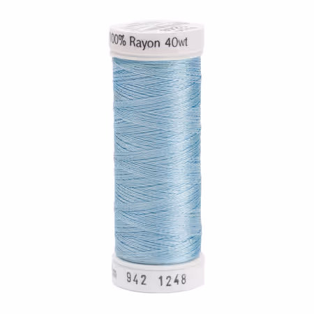 Rayon Thread 2-ply 40wt 268d 250yds Medium Pastel Blue