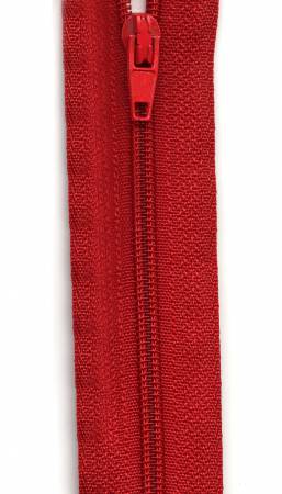 Make-A-Zipper Regular 5.5yd (197in) roll & 12 zipper pulls Red