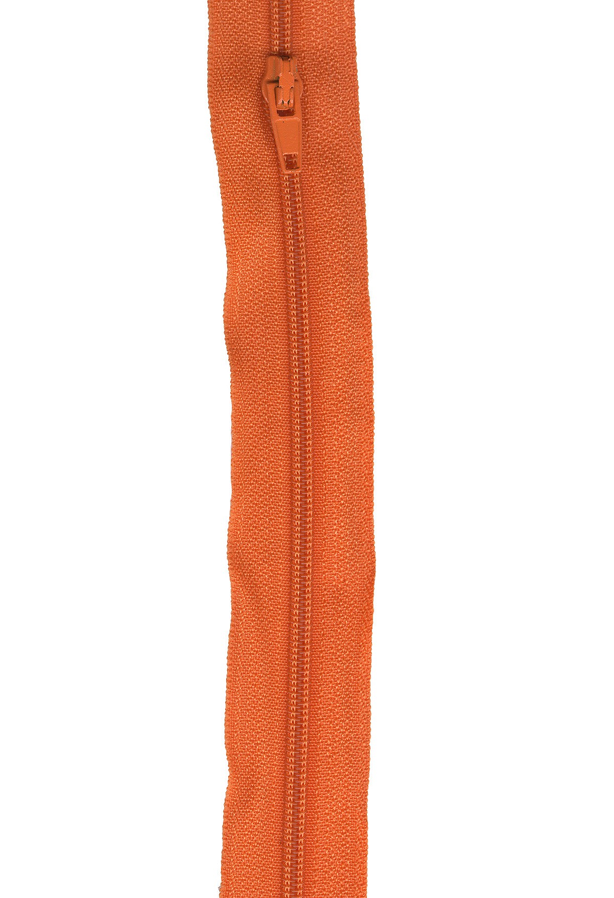 MakeAZipper Regular 5.5yd (197in) roll & 12 zipper pulls Orange