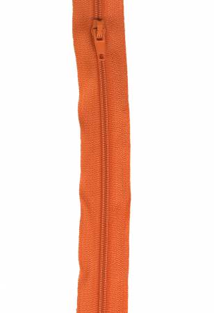 Make-A-Zipper Regular 5.5yd (197in) roll & 12 zipper pulls Orange