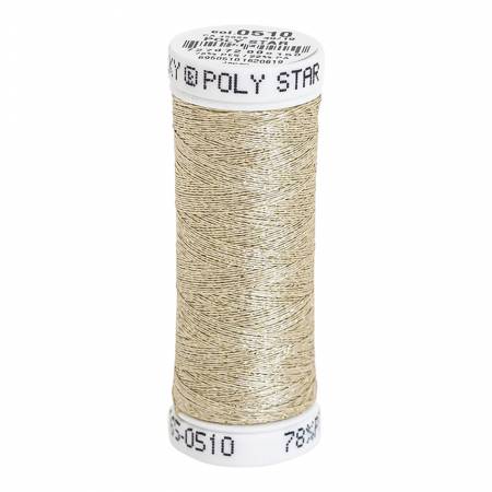 Poly Sparkle 30wt Thread 290yd Spool Light Gray with Tone on Tone Sparkle