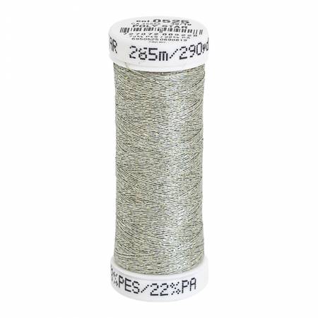 Poly Sparkle 30wt Thread 290yd Spool Pale Celadon with Gold Sparkle