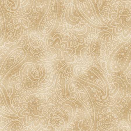 Wheat Radiant Paisley 108in Wide Back