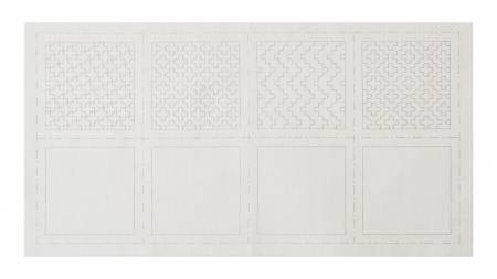 Cosmo Sashiko 100% Cotton Pre-printed Precut Cloth Set For Coasters - White