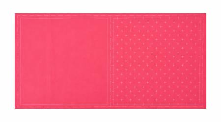 Cosmo Sashiko Cotton & Linen Precut Fabric - Kasuri - Rose