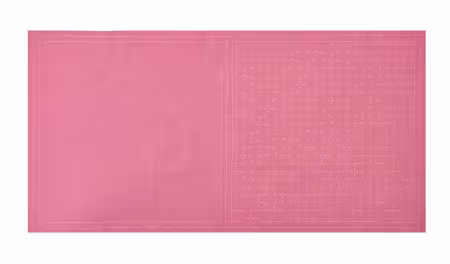 Cosmo Sashiko Cotton & Linen Precut Fabric - Cross - Plum