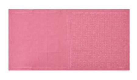 Cosmo Sashiko Cotton & Linen Precut Fabric - Cross - Plum