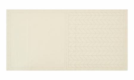 Cosmo Sashiko Cotton & Linen Precut Fabric - Herringbone - Off White