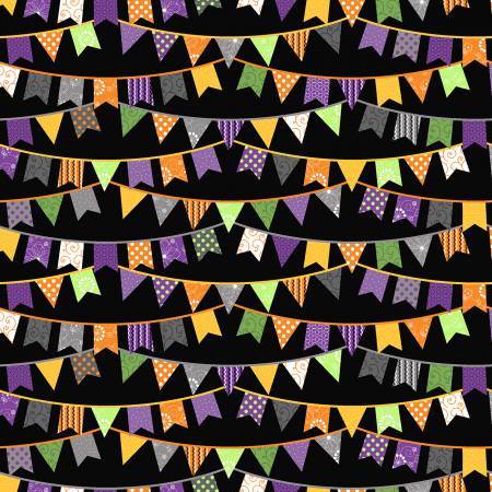 Black Halloween Flags